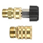 Pressure Washer Adapter Set: M22 to 3/8" Quick Connect