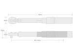 TEKTON 1/4" Drive Click Torque Wrench 10-150 in-lb