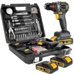 Brushless Compact Drill Set with 135-Piece Toolkit