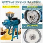 NAIZEA Electric Grain Mill and Grinder 3000W
