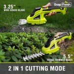 SnapFresh 2-in-1 Cordless Grass and Hedge Trimmer