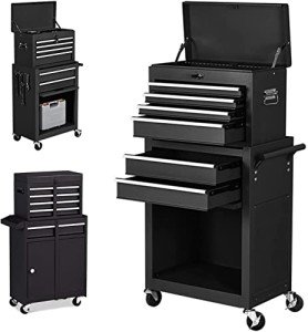BUSHLY 5-Drawer Rolling Tool Chest with Wheels
