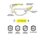 Mechanix Vision Type X Safety Glasses - Anti-Fog