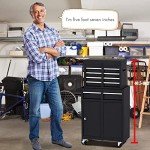 BUSHLY 5-Drawer Rolling Tool Chest with Wheels