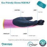 KAYGO Eco-Friendly Women’s Work Gloves - 3 Pairs