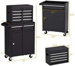 BUSHLY 5-Drawer Rolling Tool Chest with Wheels