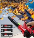 Cordless Electric Leaf Blower with 8.0Ah Battery