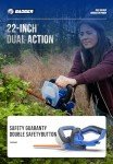 WILD BADGER POWER 20V Cordless Hedge Trimmer 22