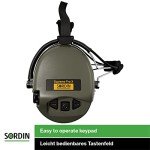 Sordin Supreme Pro-X Electronic Ear Defenders - Green