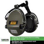 Sordin Supreme Pro-X Electronic Ear Defenders - Green