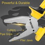 DOWELL 6" Heavy Duty Lineman's Pliers with Cutter