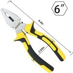 DOWELL 6" Heavy Duty Lineman's Pliers with Cutter