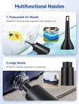 Fulljion Cordless Air Duster with LED Light