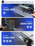 Fulljion Cordless Air Duster with LED Light