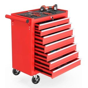 Rolling Tool Chest with 7 Drawers and Wheels