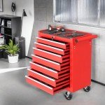 Rolling Tool Chest with 7 Drawers and Wheels