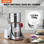 VEVOR 700g High-Speed Electric Grain Mill Grinder