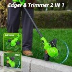 SUNCHERS 20V 12-Inch Cordless String Trimmer Set