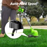 SUNCHERS 20V 12-Inch Cordless String Trimmer Set