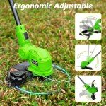 SUNCHERS 20V 12-Inch Cordless String Trimmer Set