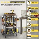 Rolling Power Tool Organizer for Garage Storage