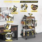 Rolling Power Tool Organizer for Garage Storage