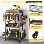 Rolling Power Tool Organizer for Garage Storage