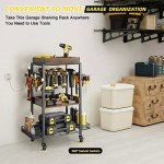 Rolling Power Tool Organizer for Garage Storage