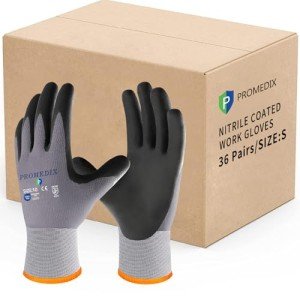 Nitrile Coated Grip Work Gloves for Men