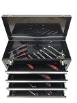 Portable 9-Drawer Metal Tool Chest Organizer