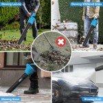 Cordless Leaf Blower 650 CFM, 2 Batteries Included