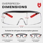 NoCry Over-Spec Clear Safety Glasses - 5X7