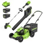 Greenworks 80V Cordless Lawn Mower & Tools Set