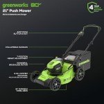 Greenworks 80V Cordless Lawn Mower & Tools Set