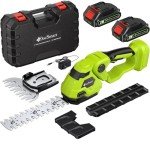 Cordless 21V Hedge Trimmer & Grass Shear Kit