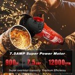 SHALL 7.5Amp 4.5" Variable-Speed Angle Grinder