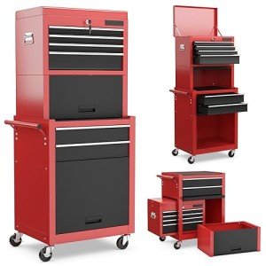 Goplus 6-Drawer Rolling Tool Chest Organizer