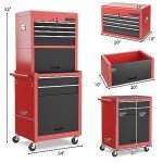 Goplus 6-Drawer Rolling Tool Chest Organizer