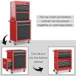 Goplus 6-Drawer Rolling Tool Chest Organizer
