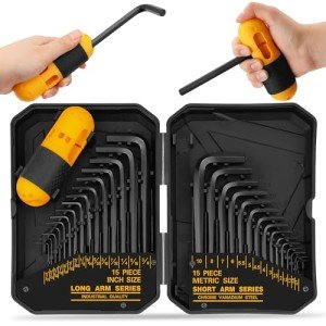 31-Piece Hex Key Set with Torque Handle