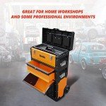 DNA MOTORING 3-Tier Stackable Tool Box Set