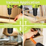 PULITUO 20V Cordless Drill/Driver Kit with Batteries