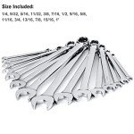 Max Torque 15-Piece SAE Wrench Set with Organizer