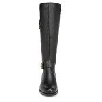 Naturalizer Jessie Black Leather Knee High Boots