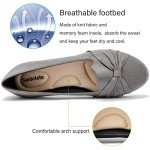 Grey Suede Women's Ballet Flats Size 9