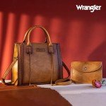 Brown Wrangler Women's Western Tote Bag Set