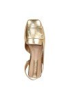 Franco Sarto Gold Metallic Slingback Flats for Women