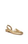 Franco Sarto Gold Metallic Slingback Flats for Women