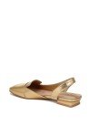 Franco Sarto Gold Metallic Slingback Flats for Women