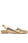 Franco Sarto Gold Metallic Slingback Flats for Women